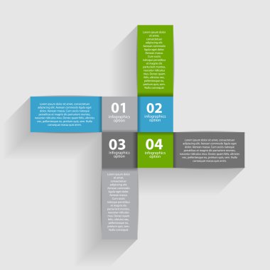 İş Vektörü İllüstrasyonu için Infographic Şablonları