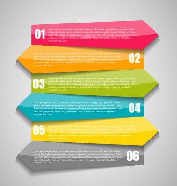 İş Vektörü İllüstrasyonu için Infographic Şablonları.