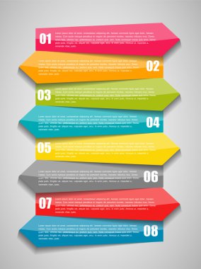 İş Vektörü İllüstrasyonu için Infographic Şablonları.