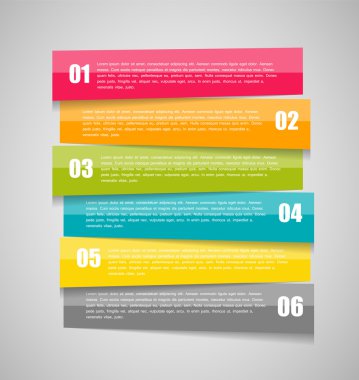 İş Vektörü İllüstrasyonu için Infographic Şablonları.