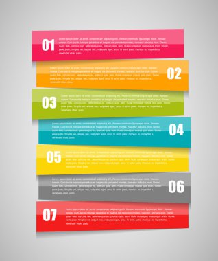 İş Vektörü İllüstrasyonu için Infographic Şablonları.