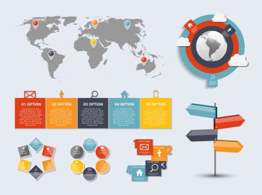 Infographic şablonları iş için