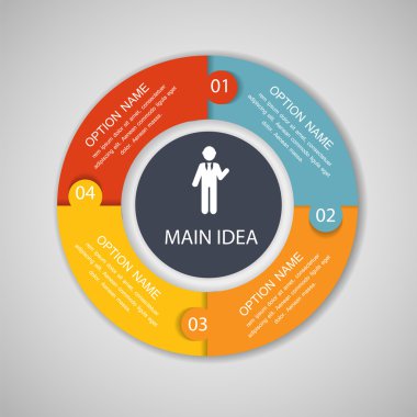 Infographic şablonları iş için