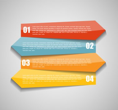 İş vektörü illüstrasyonu için bilgi şablonları. eps10