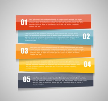 İş vektörü illüstrasyonu için bilgi şablonları. eps10