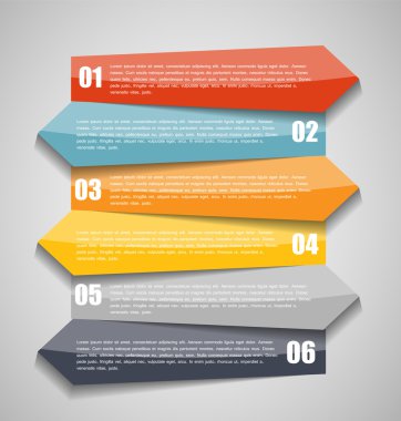 İş Vektörü İllüstrasyonu için Infographic Şablonları.