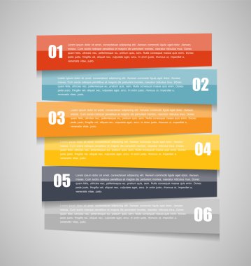 İş Vektörü İllüstrasyonu için Infographic Şablonları.