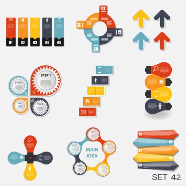 Infographic şablonları iş topluluğu