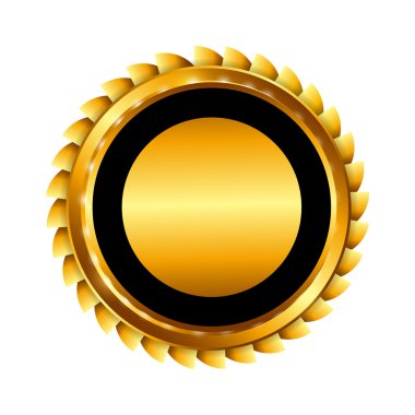 Altın etiket işareti şablon vektör çizim