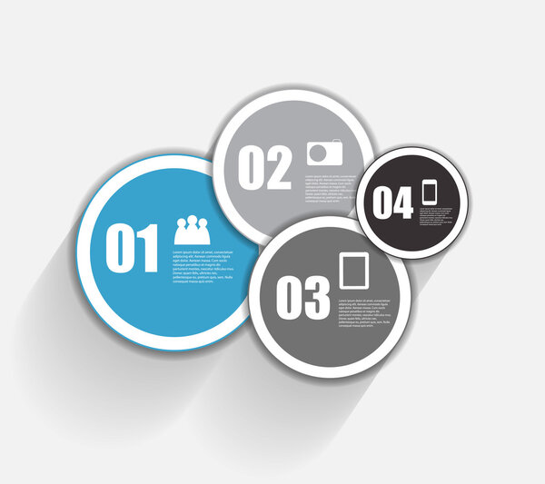 Инфографические шаблоны для иллюстрации бизнес-вектора