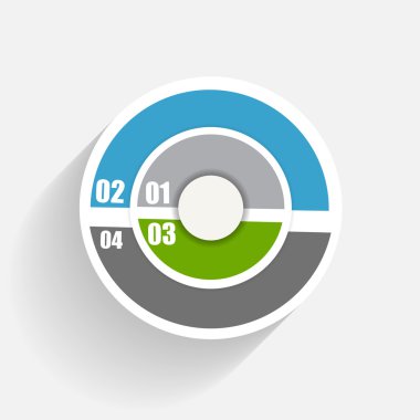 İş Vektörü İllüstrasyonu için Infographic Şablonları