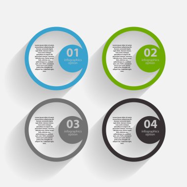 İş Vektörü İllüstrasyonu için Infographic Şablonları