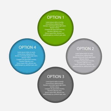 İş Vektörü İllüstrasyonu için Infographic Şablonları