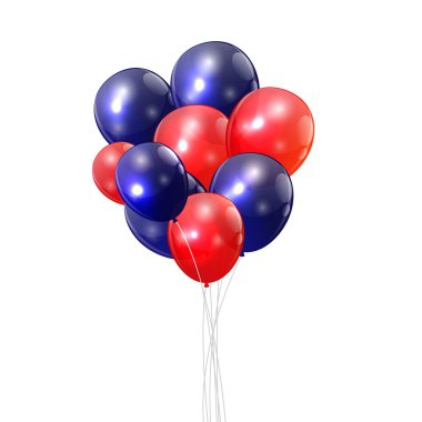 parlak balonlar renk arka plan vektör çizim