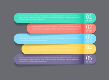 İş Vektörü İllüstrasyonu için Infographic Şablonları.