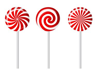  çizgili şeker vektör çizim