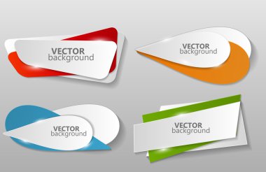 origami Banner şablon topluluğu