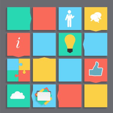 İş vektörü illüstrasyonu için bilgi şablonları. eps10