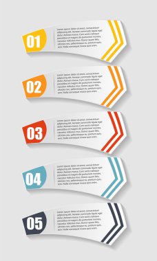 İş vektörü illüstrasyonu için bilgi şablonları. eps10