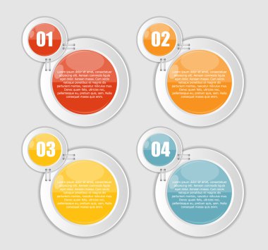 İş Vektörü İllüstrasyonu için Infographic Şablonları.