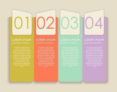 İş Vektörü İllüstrasyonu için Infographic Şablonları.