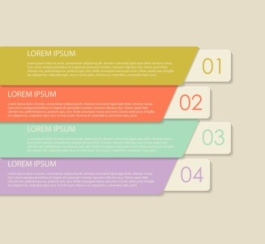 İş Vektörü İllüstrasyonu için Infographic Şablonları.