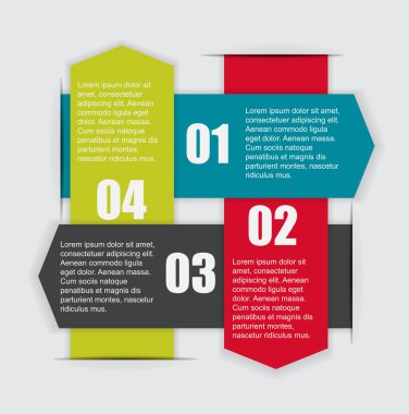 İş vektörü illüstrasyonu için bilgi şablonları. eps10