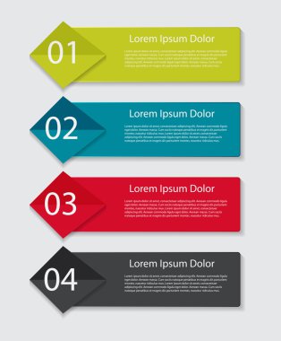 İş Vektörü İllüstrasyonu için Infographic Şablonları.