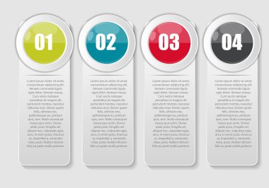 İş Vektörü İllüstrasyonu için Infographic Şablonları.