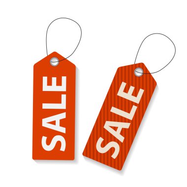 Retro Satılık etiketleri ayarlama. vektör çizim