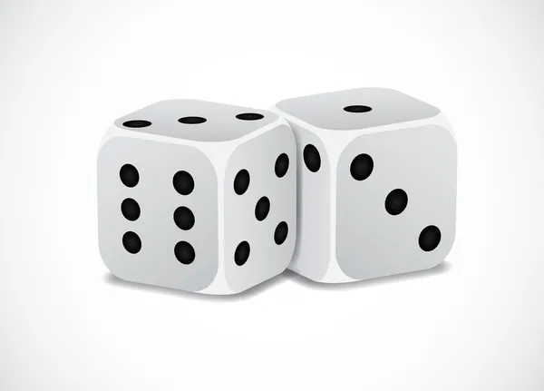 Two dices — Stock Vector