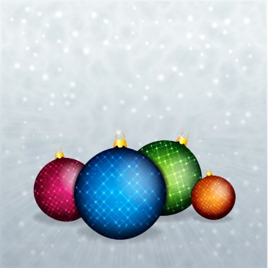 Noel arkaplanı ve noel topları