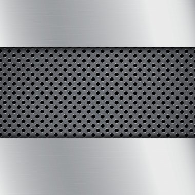 yuvarlak ızgara ile metal arka plan