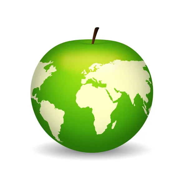 Apple Globe with World Map Stock Vector Image by ©iconspro 3038881