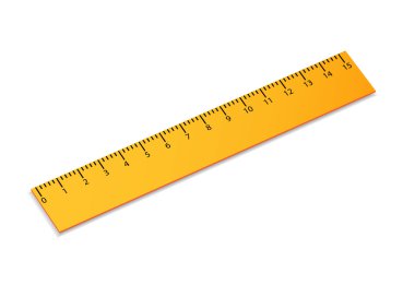 Ruler isolated on white clipart