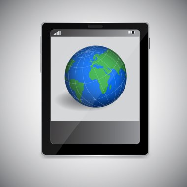 tablet pc ekran gezegende ile