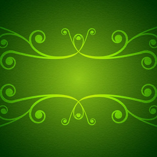 Green swirl background — Stock Vector