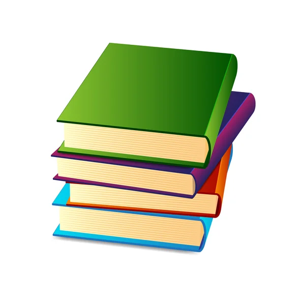 Stack of books — Stock Vector