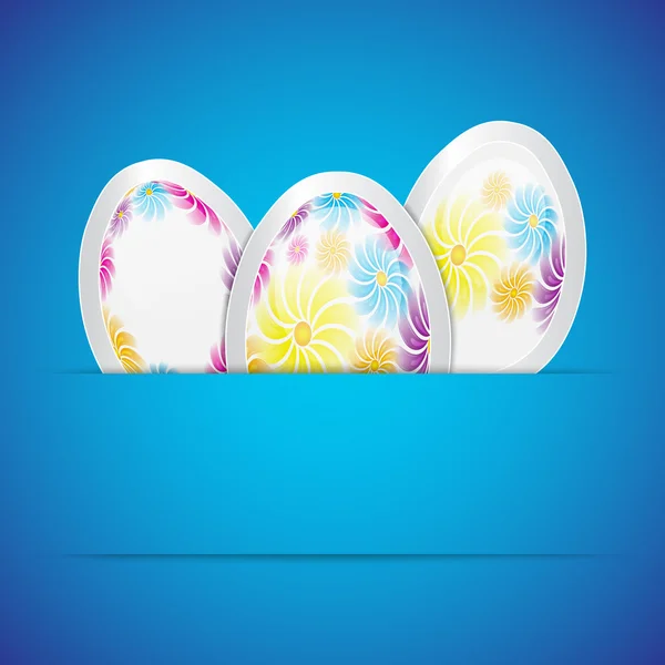 Fondo con huevos de Pascua — Vector de stock