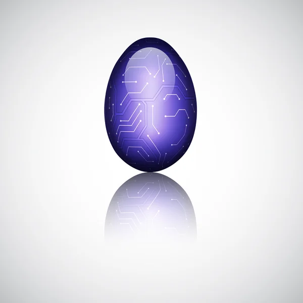 Tecnología huevo de Pascua — Archivo Imágenes Vectoriales