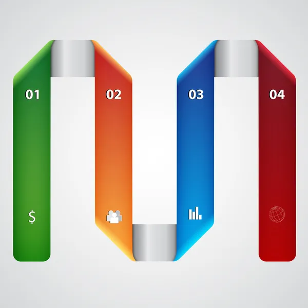 Modello infografico — Vettoriale Stock