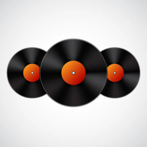 Pozadí s vinyl records — Stockový vektor
