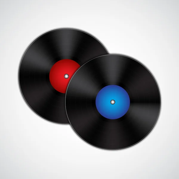 Registros de vinilo — Vector de stock