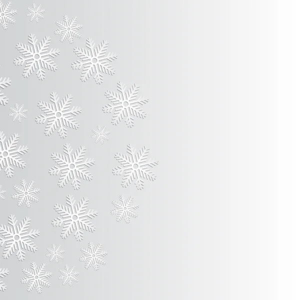 Sfondo con fiocco di neve — Vettoriale Stock
