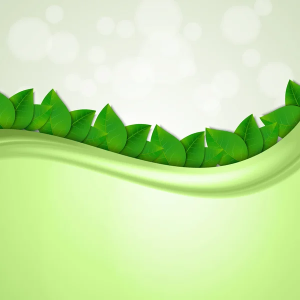 हिरव्या पाने पार्श्वभूमी — स्टॉक व्हेक्टर