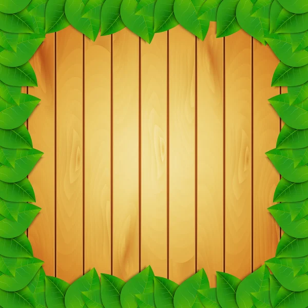 Green leaves background — Stock Vector