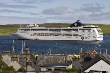msc cruise gemi İskoçya, shetland Adası