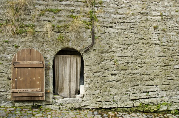 Mur de forteresse et porte — Photo