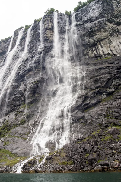 Norge - sju systrar vattenfall — Stockfoto