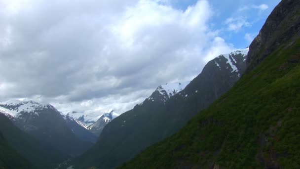 Norwegen - hellesylt - geiranger zeitraffer — Stockvideo